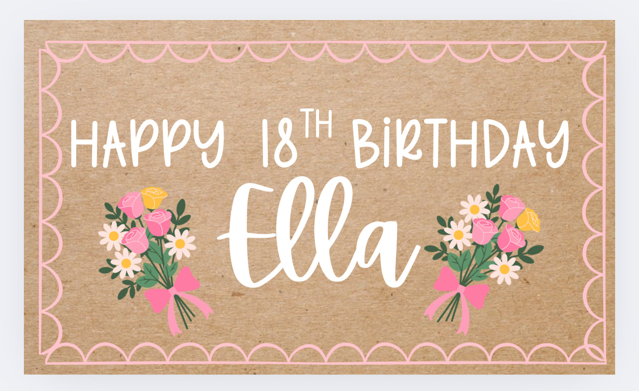 18th Birthday Banner