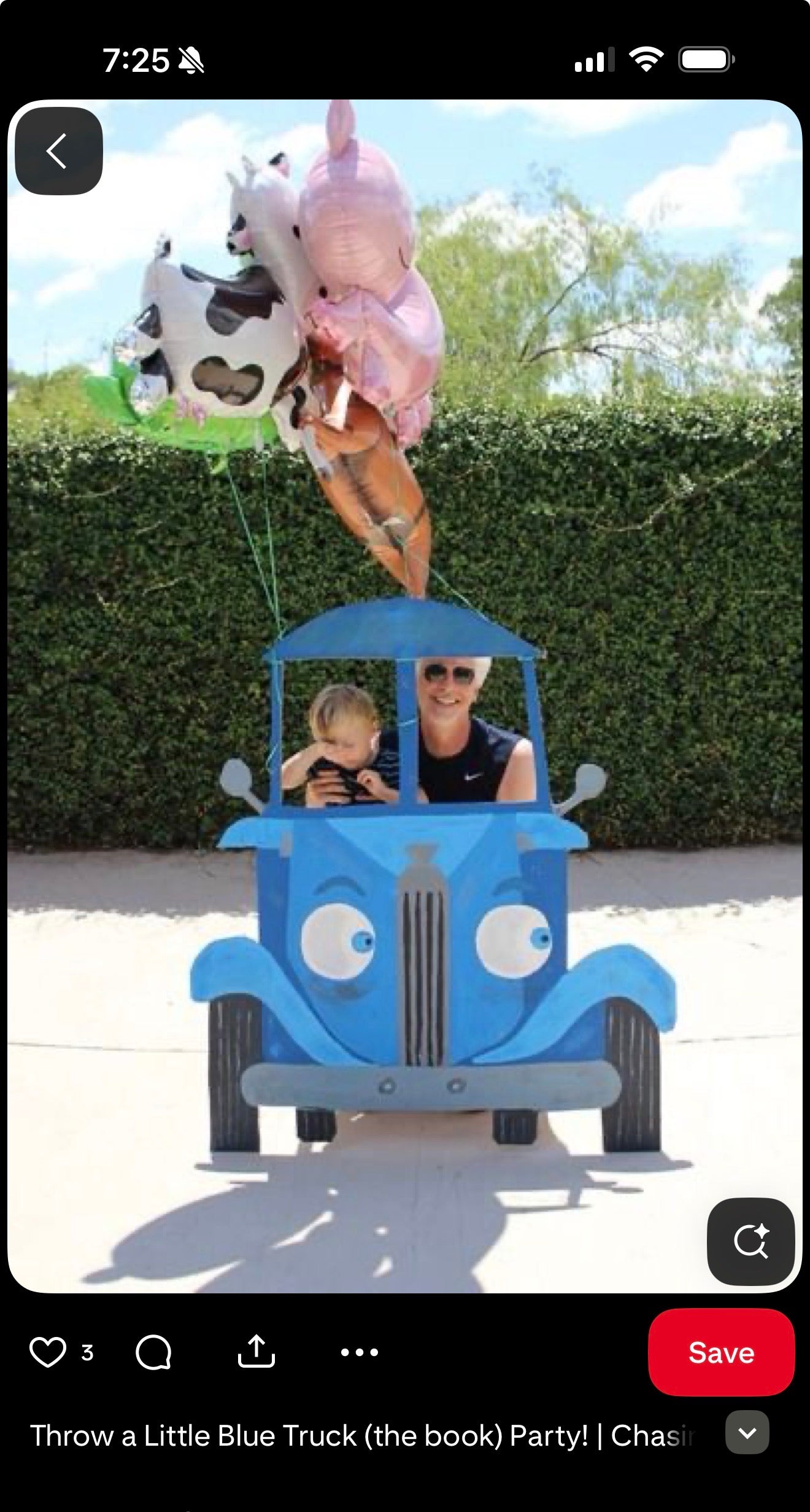 Little Blue Truck Banner AND Photo Prop