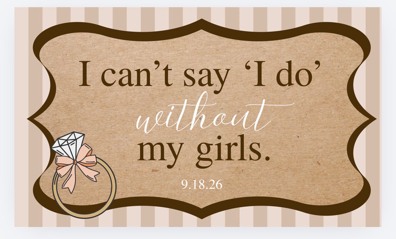 Bridesmaid Banner