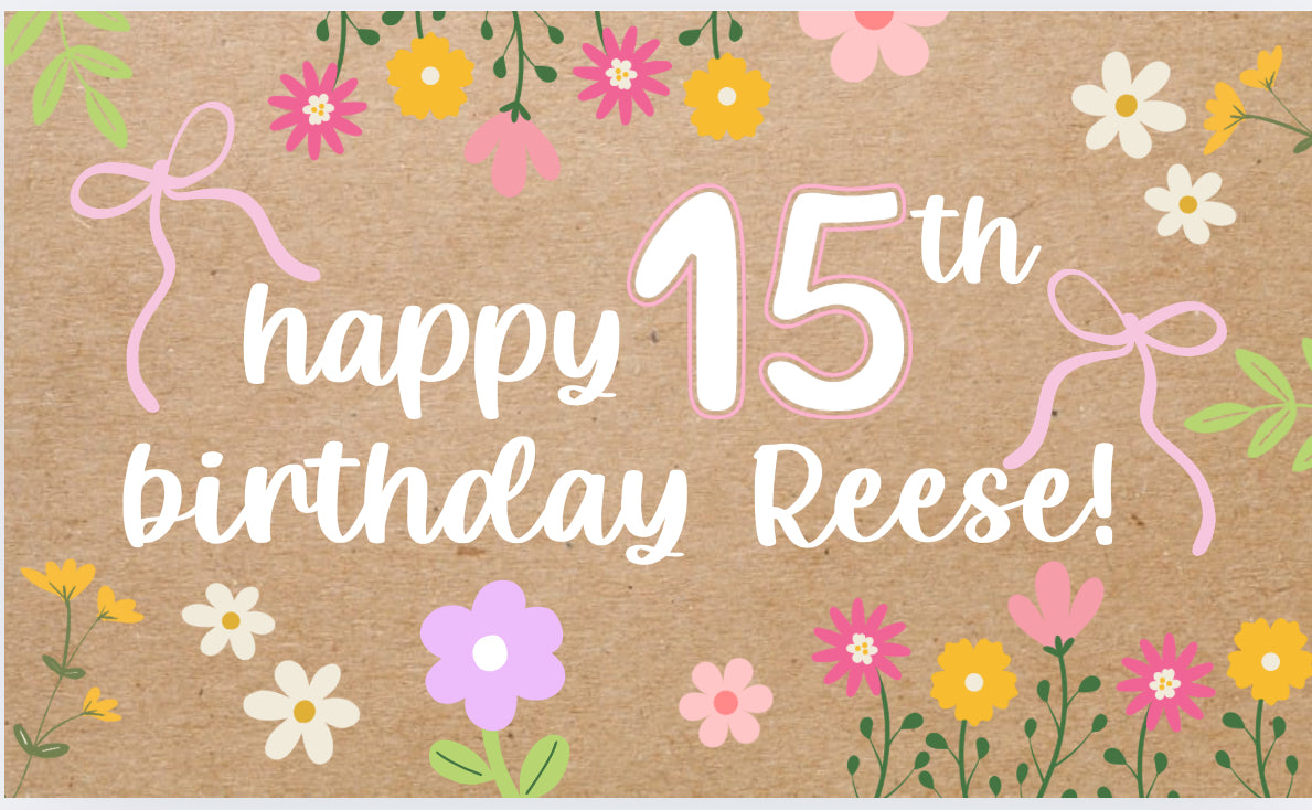 15th Birthday Banner