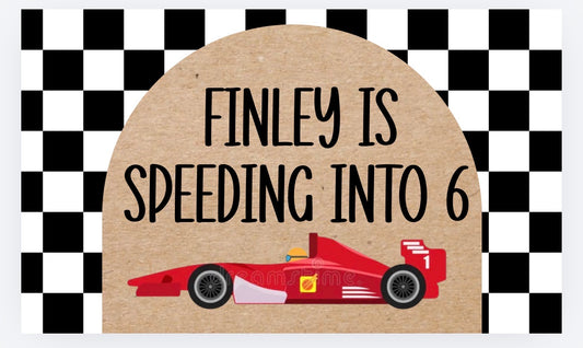 Race Car Banner