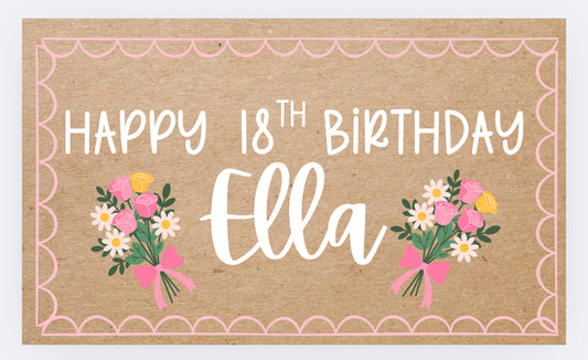 18th Birthday Banner