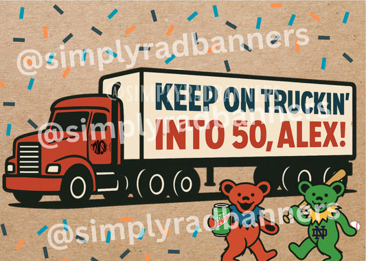 50th Birthday Banner