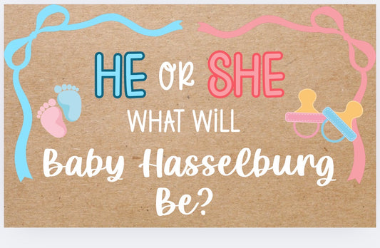 Gender Reveal banner