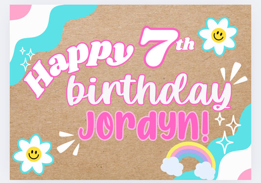 7th Birthday Banner
