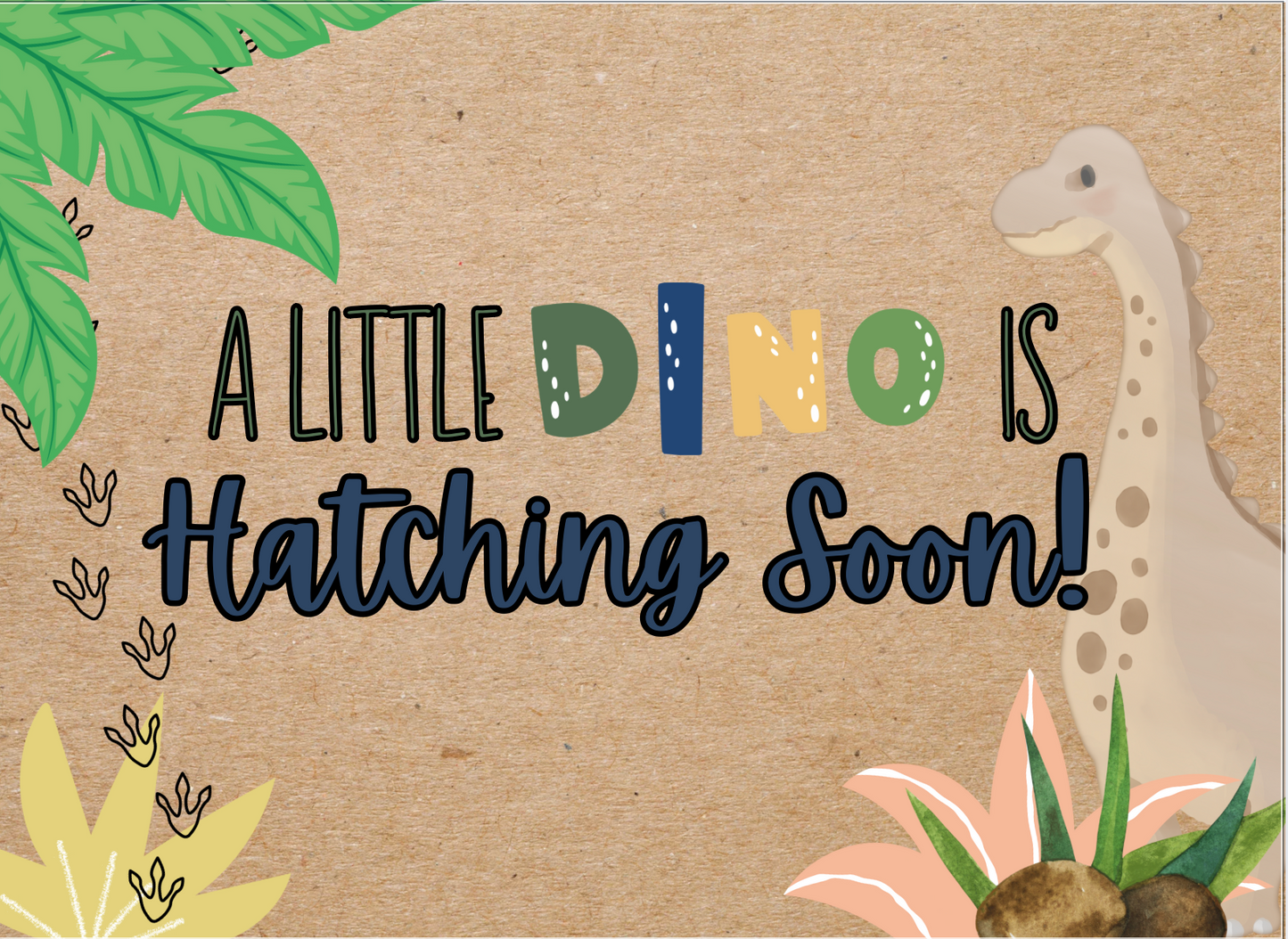 Dino Babyshower Banner