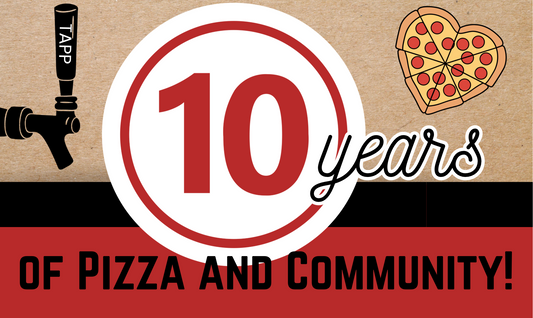 Pizza Anniversary Banner