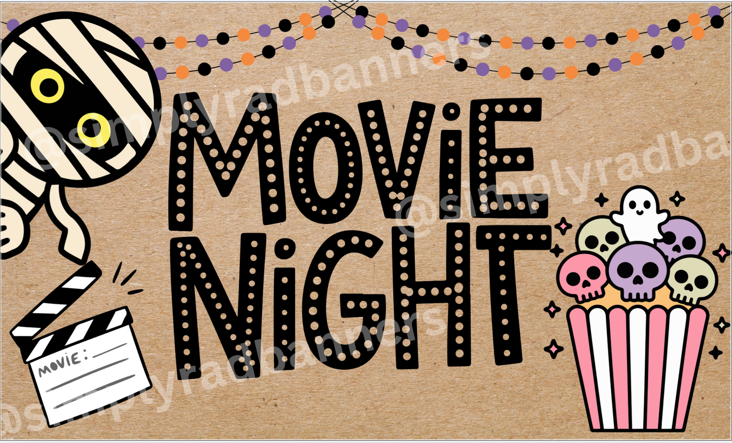 Movie Night Banner