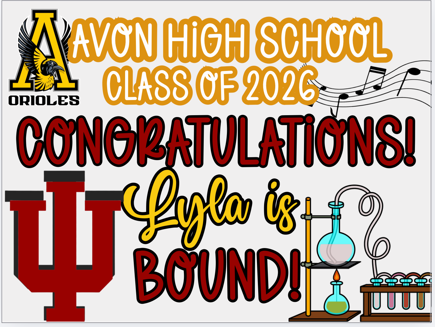 Custom Grad Yard Sign