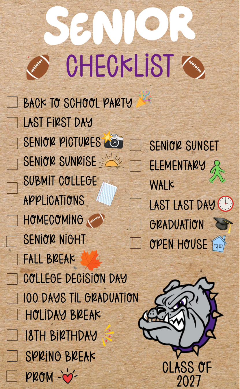Senior Checklist