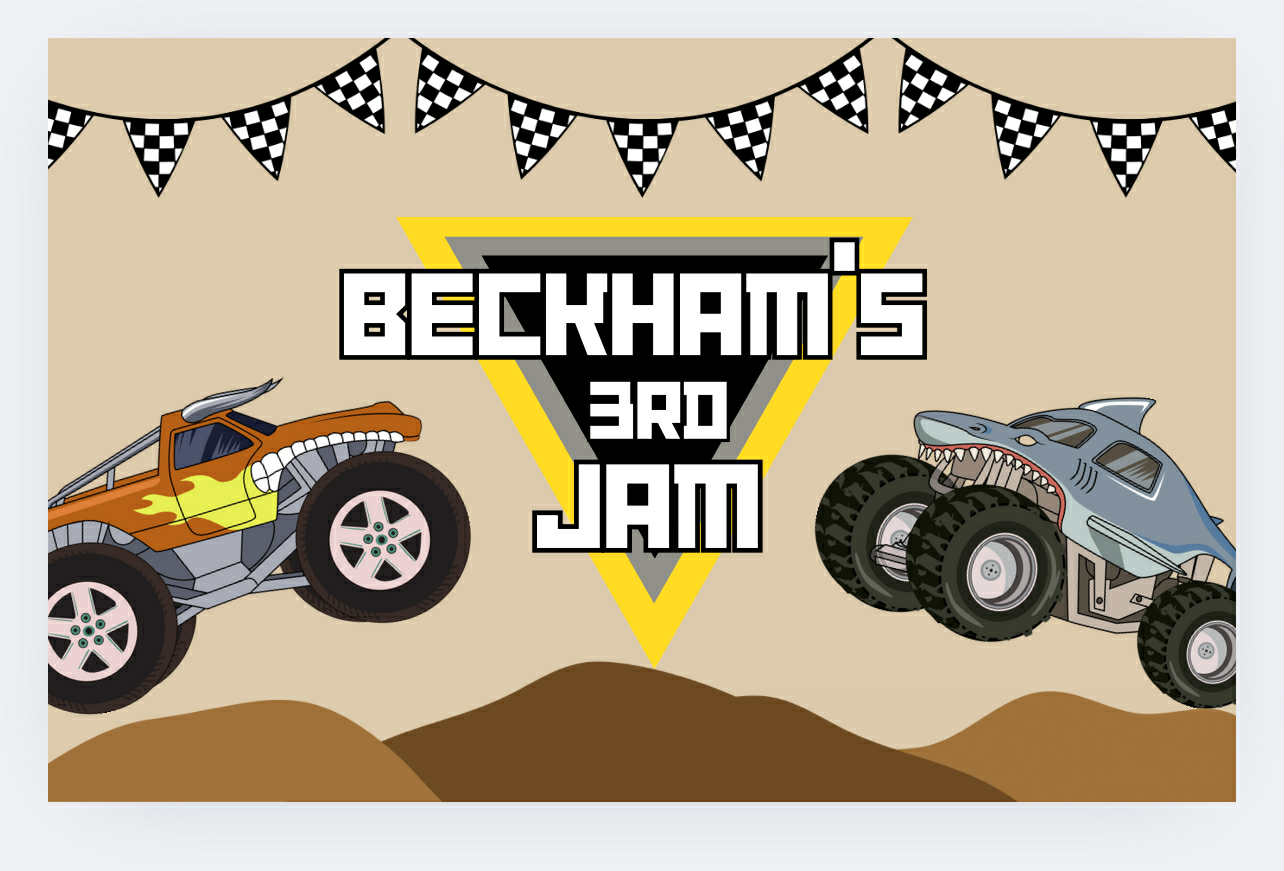 Monster Jam Banner